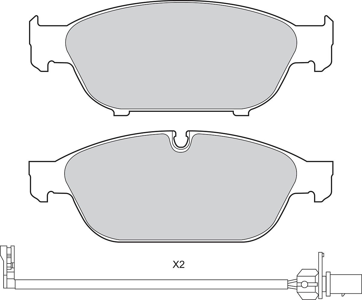 Jeu de 4 plaquettes de frein VALEO ref. 302787